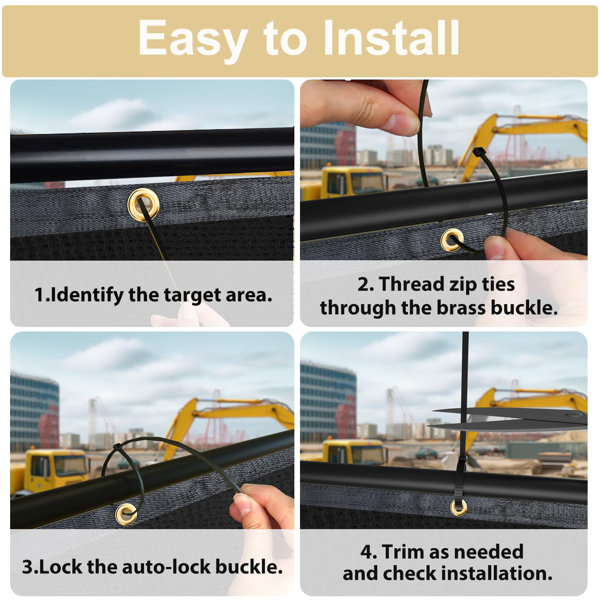 Excellent Nature WildWeave Privacy Chain Fence Screen Fabric Cover